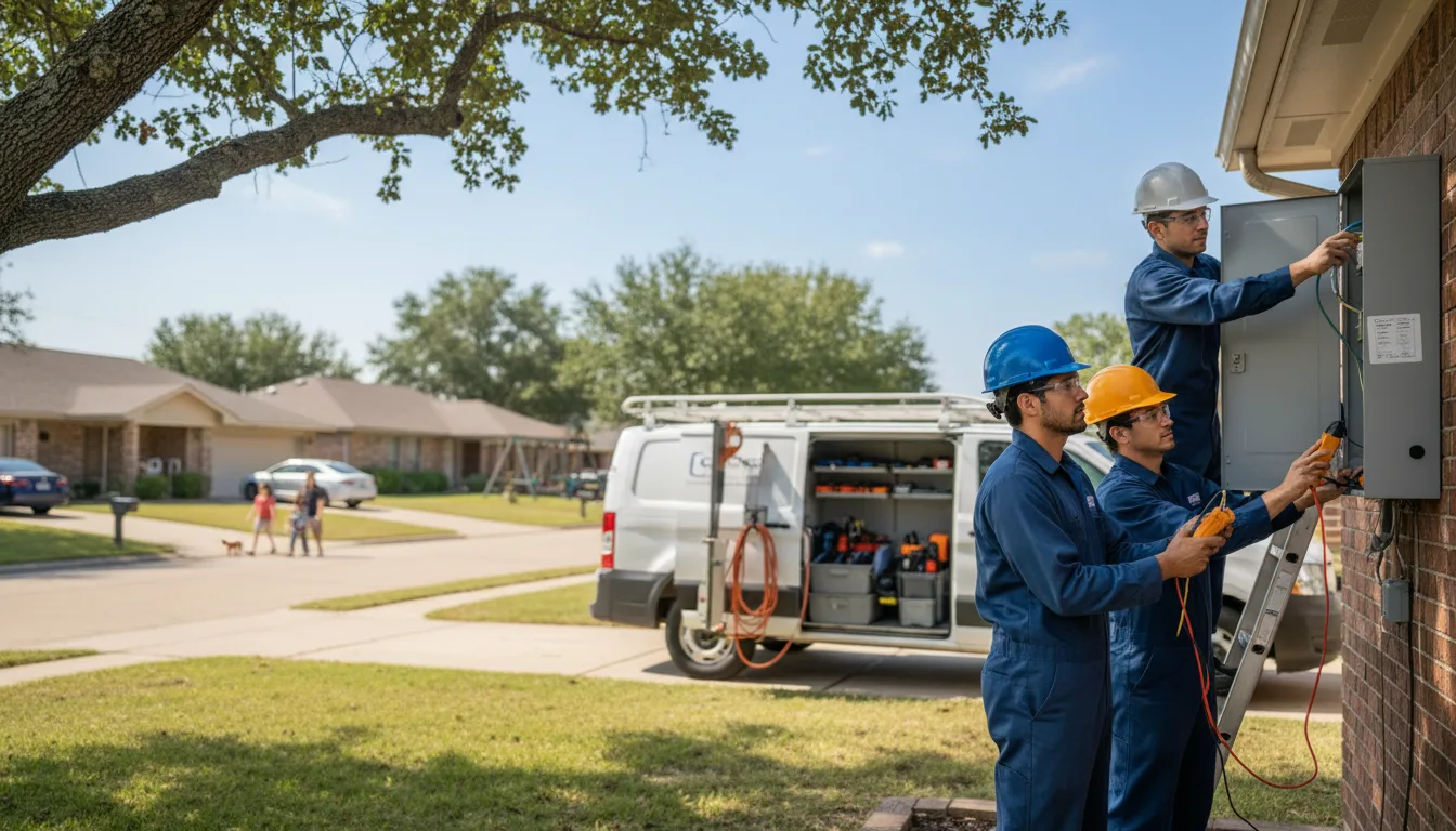 Certified electrician providing emergency electrical services in Ludowici, GA
